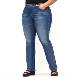 Torrid Slim Boot Cut Denim Jeans Medium Wash 5 Pocket Zip & Button Size 22S